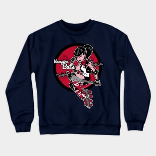 The Vampire Bats Roller Derby Crewneck Sweatshirt